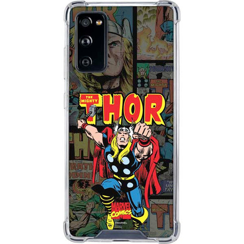 Marvel Classic Comics The Mighty Thor Vintage Galaxy S20 FE Clear Case